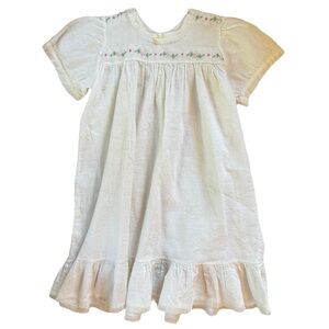 Dapper-Do Infant Girl White Embroidered Dress